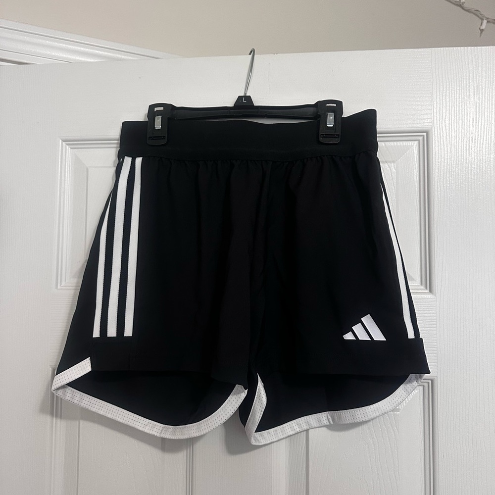 NWT Adidas Women's Black and White Athletic Soccer Shorts